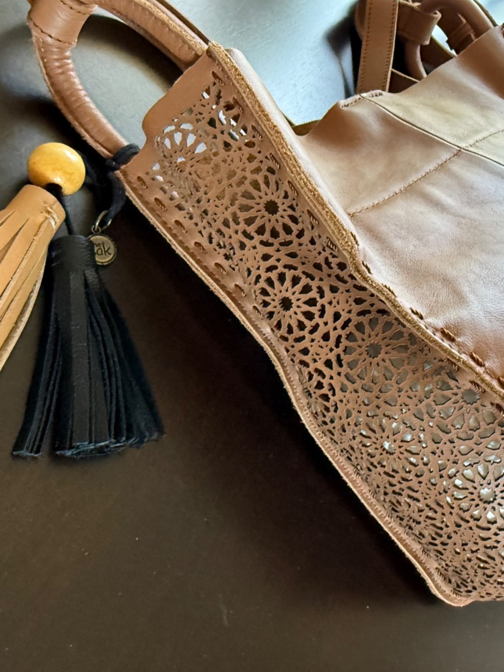 The Sak Los Feliz leather crossbody with laser cutouts. - Picture 10 of 16